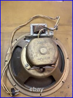 Vintage zenith 49u208 10 Radio speaker Original Cone Tested
