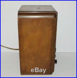 Vtg 1930's Crosley 655 Wood Tombstone Table Top Tube Radio Magnavox Speaker Amp