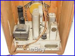 Vtg 1930's Crosley 655 Wood Tombstone Table Top Tube Radio Magnavox Speaker Amp