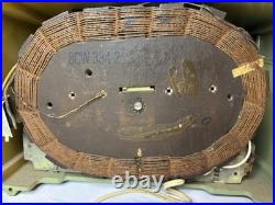 Vtg 1930s Emerson Bullseye Tube Radio Green Works! Art Deco MCM 8CW-334-2