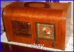 Vtg 1940's Mantola B. F. Goodrich Tube Radio Restored Works Great! L@@ks Nice