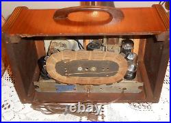 Vtg 1940's Mantola B. F. Goodrich Tube Radio Restored Works Great! L@@ks Nice