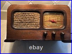 Vtg 1941 Philco Radio 41-220 Tube, Nice Wood Case, AM Works! Police 12.5x7x6.5