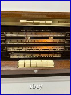 Vtg 1960s Norelco Bi-Ampli Stereo B5X43A/54 AM FM SW Tube Radio Plays As Is