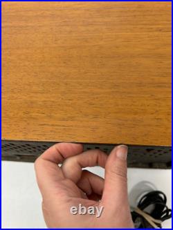 Vtg 1960s Norelco Bi-Ampli Stereo B5X43A/54 AM FM SW Tube Radio Plays As Is