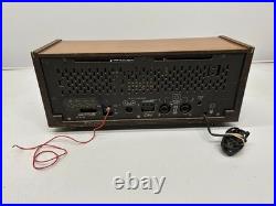 Vtg 1960s Norelco Bi-Ampli Stereo B5X43A/54 AM FM SW Tube Radio Plays As Is
