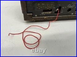 Vtg 1960s Norelco Bi-Ampli Stereo B5X43A/54 AM FM SW Tube Radio Plays As Is