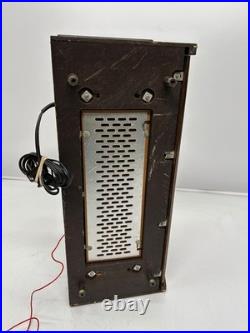 Vtg 1960s Norelco Bi-Ampli Stereo B5X43A/54 AM FM SW Tube Radio Plays As Is