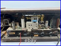 Vtg 1960s Norelco Bi-Ampli Stereo B5X43A/54 AM FM SW Tube Radio Plays As Is