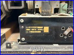 Vtg 1960s Norelco Bi-Ampli Stereo B5X43A/54 AM FM SW Tube Radio Plays As Is