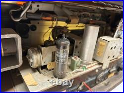 Vtg 1960s Norelco Bi-Ampli Stereo B5X43A/54 AM FM SW Tube Radio Plays As Is