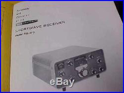 Vtg 1967 Heathkit Model SB-310 Tube Shortwave Receiver & Manual radio sw ham