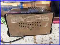 Vtg Addison Waterfall Bakelite Deco Tube Radio