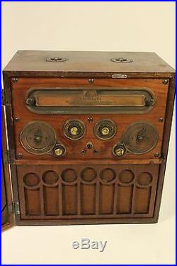 Vtg Antique 1920's RCA Radiola 26 Portable Tube Radio Super Heterodyne Cabinet