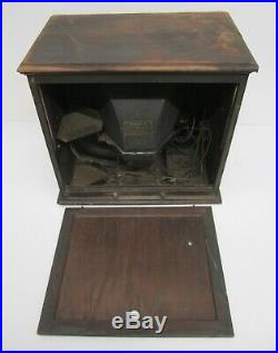 Vtg Antique 1920s RCA Victor Radiola X (10) Tube Radio Wood Console AS IS