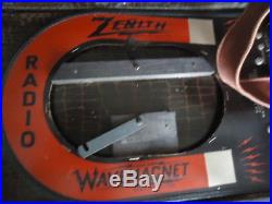 Vtg. Antique ZENITH short wave portable radio wavemagnet