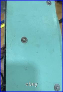 Vtg Aqua Sparton 130 FOOTBALL Tube AM Radio 1950s PARTS/REPAIR MAKES NOISE