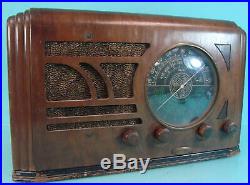 Vtg Art Deco Admiral Table Top AM/SW Tube Type Radio Receiver Multi-Colored Dial