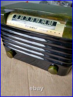 Vtg Bendix 526C Green Swirl Catalin Tube Radio-STUNNING-BENDIX Catalin 526C