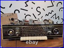 Vtg Braun Germany RC-62/7 Working Console Tube Radio Chassis withTelefunken Tubes
