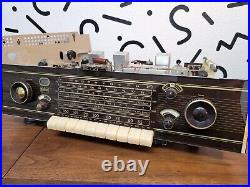 Vtg Braun Germany RC-62/7 Working Console Tube Radio Chassis withTelefunken Tubes