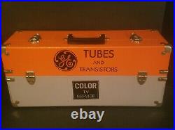 Vtg GE Tubes & Transistors Electronic Repair Tool Box Case Radio TV Collectible