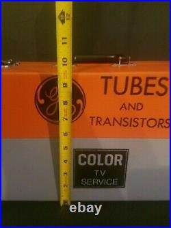Vtg GE Tubes & Transistors Electronic Repair Tool Box Case Radio TV Collectible