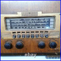 Vtg Philco Model 40-150 Pushbutton AM/SWPolice Tube Radio 1940's Restore/Parts