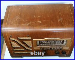 Vtg Philco Model 40-150 Pushbutton AM/SWPolice Tube Radio 1940's Restore/Parts