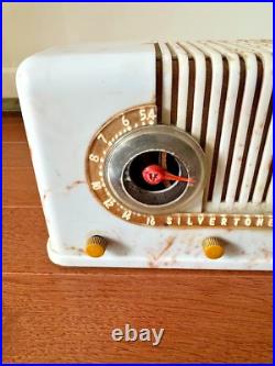 Vtg Silvertone 3511 Commentator 1941 Beetle Case Bakelite Art Deco Tube Radio