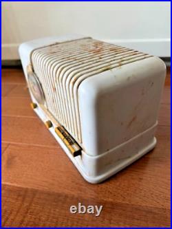 Vtg Silvertone 3511 Commentator 1941 Beetle Case Bakelite Art Deco Tube Radio