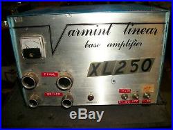 Vtg. VARMINT XL-250 LINEAR BASE TUBE TYPE AMPLIFIER/ CB & Ham Radio/Powers up