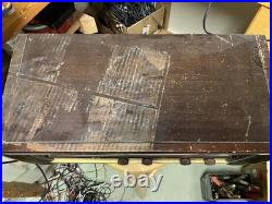 Vtg. Westinghouse AM/FM Model H-161 Wood Case Table-top Tube Radio Works Well