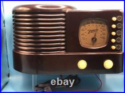 Vtg Zenith Beehive Model 5r312 Bakelite Tube Am Radio Tabletop Vtg Zenith Beehive Model 5r312 Bakelite Tube Am Radio Tabletop