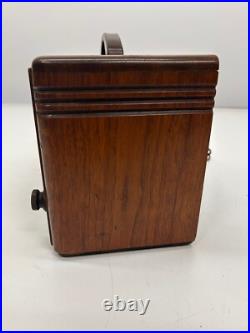 Vtg c1939 Detrola CM 3051 Wooden Art Deco AM Shortwave Tube Radio Powers On AsIs Vtg c1939 Detrola CM 3051 Wooden Art Deco AM Shortwave Tube Radio Powers On AsIs