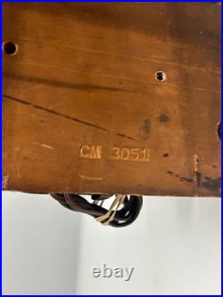 Vtg c1939 Detrola CM 3051 Wooden Art Deco AM Shortwave Tube Radio Powers On AsIs Vtg c1939 Detrola CM 3051 Wooden Art Deco AM Shortwave Tube Radio Powers On AsIs
