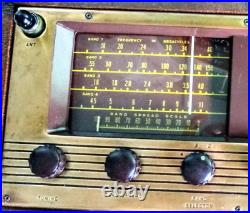 WORKING VINTAGE pre-1951 HALLICRAFTERS S-72L 4 BAND Portable AM/SW RADIO