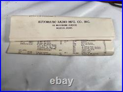WORKS vintage P-64 Automatic Radio Mfg. Co. Portable. C. 1940's -1950's 4634