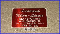 Wow! Vintage Eico Model Rf-60 Hifi 60 Watt Power Tube Amplifier, Works Great