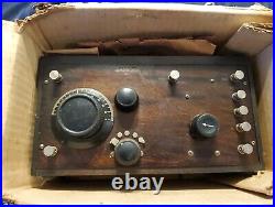 WOW Vintage Crosley Model 51 2-Tube Regenerative Radio Receiver Untested P-3 WOW Vintage Crosley Model 51 2-Tube Regenerative Radio Receiver Untested P-3
