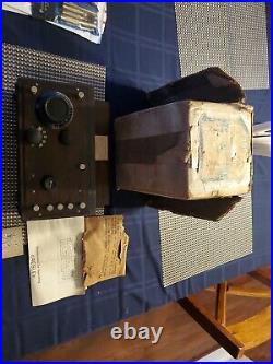 WOW Vintage Crosley Model 51 2-Tube Regenerative Radio Receiver Untested P-3 WOW Vintage Crosley Model 51 2-Tube Regenerative Radio Receiver Untested P-3