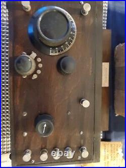 WOW Vintage Crosley Model 51 2-Tube Regenerative Radio Receiver Untested P-3 WOW Vintage Crosley Model 51 2-Tube Regenerative Radio Receiver Untested P-3