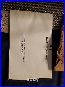 WOW Vintage Crosley Model 51 2-Tube Regenerative Radio Receiver Untested P-3 WOW Vintage Crosley Model 51 2-Tube Regenerative Radio Receiver Untested P-3