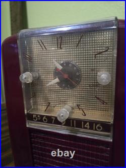 Westinghouse H398T5 Clock Radio 1954 VINTAGE WORKS TESTED