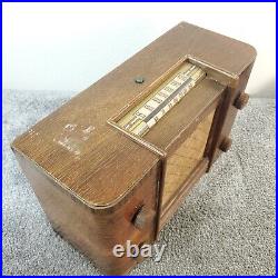 Westinghouse H-130 Tube Radio AM Wood Tabletop Vintage 1940's USA Works