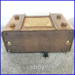 Westinghouse H-130 Tube Radio AM Wood Tabletop Vintage 1940's USA Works