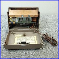 Westinghouse Portable Tube Radio H-521P4 AM Vintage 1950's MCM Beige Working