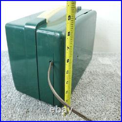 Westinghouse Tube Radio H-309P5 AM Portable Vintage 1950's MCM Green Works