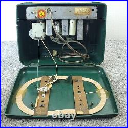 Westinghouse Tube Radio H-309P5 AM Portable Vintage 1950's MCM Green Works
