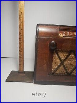 Westinghouse Wood Tube Radio Table Top Vintage Model 599-For Parts Or Repair